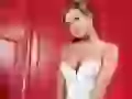 Carmen Electra in a white corset
