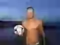 David Beckham with a ball