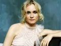 open picture: Diane Kruger, a portrait on a dark blue background