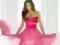 Eva Longoria in a pink dress