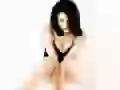Famke Janssen on a white background
