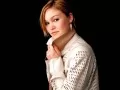 open picture: «Julia Stiles in white clothes on a black background»