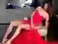 Petra Nemcova in a red dress